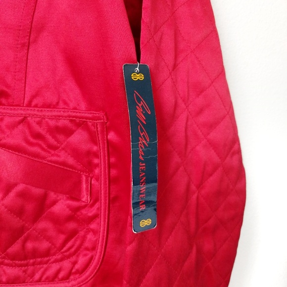 VTG Bill Blass Jeans satin bomber jacket - Picture 6 of 8